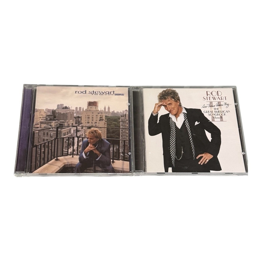 Rod Stewart 2 CD Lot If We Fall In Love Tonight Great American Songbook Vol II P